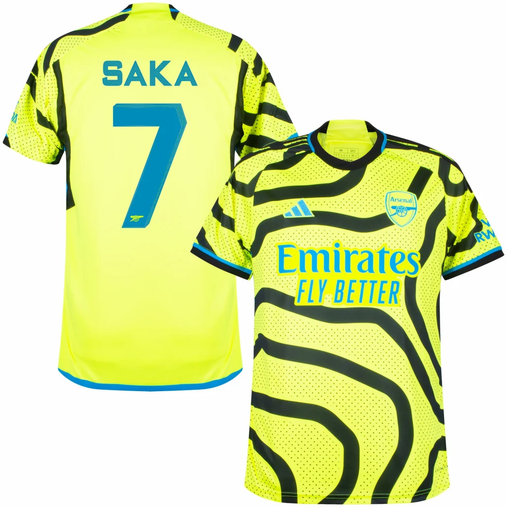 Arsenal 2023/2024 Away Shirt + SAKA 7 Cup Printing