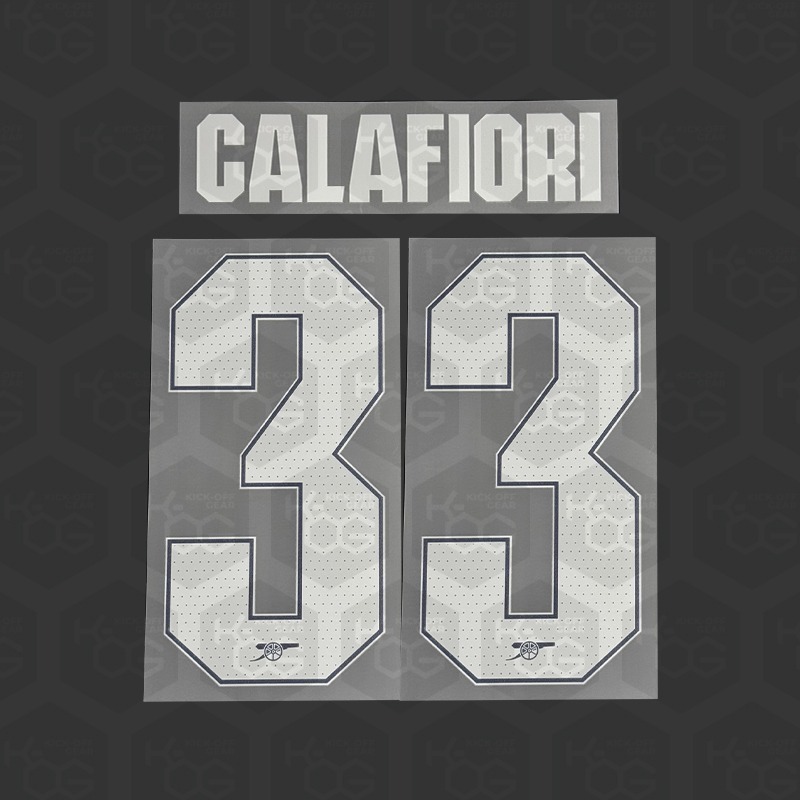 CALAFIORI 33 - Official Arsenal 2025/2026 Home Cup Printing