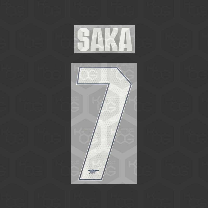 ARSENAL 25/26 PRINT SAKA 7 - Official Arsenal 2025/2026 Home Cup Printing