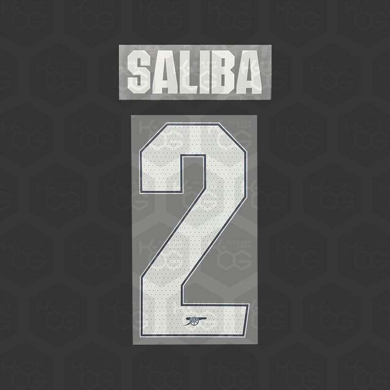 ARSENAL 25/26 PRINT SALIBA 2 - Official Arsenal 2025/2026 Home Cup Printing
