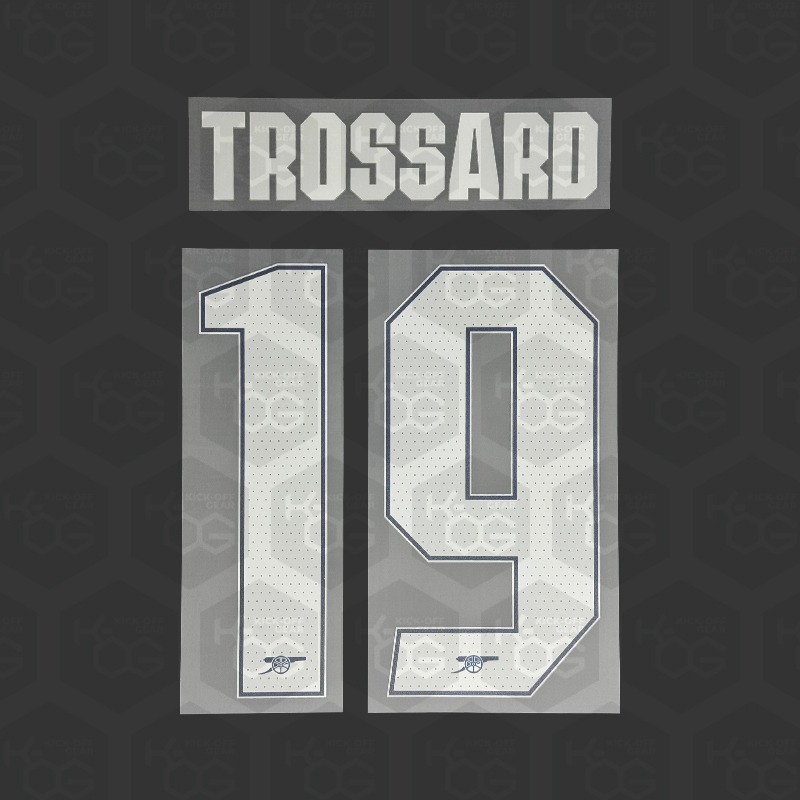 ARSENAL 25/26 PRINT TROSSARD 19 - Official Arsenal 2025/2026 Home Cup Printing