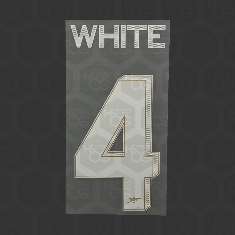 WHITE 4 - Official Arsenal 2023/2024 Home Cup Printing