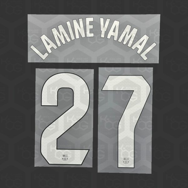 LAMINE YAMAL 27 - Official FC Barcelona 2023/2024 Home La Liga Printing