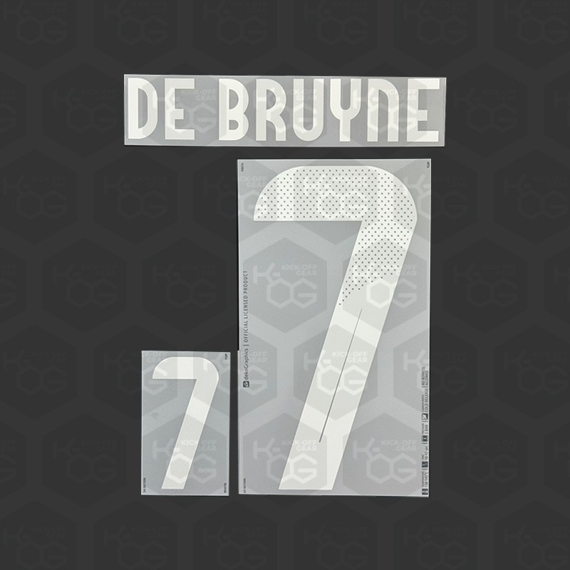 DE BRUYNE 7 - Official Belgium 2024 Away Printing