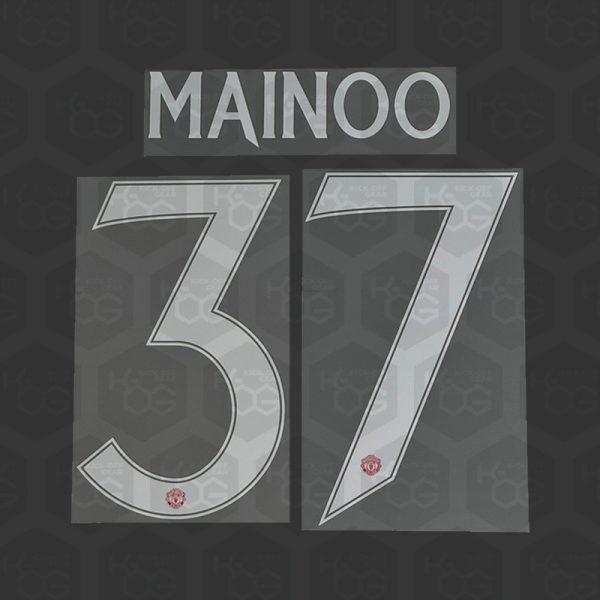 MAINOO 37 – Official Manchester United 2024/2025 Home Cup Name and Numbering MAINOO 37 - Official Manchester United 2024/2025 Home Cup Printing