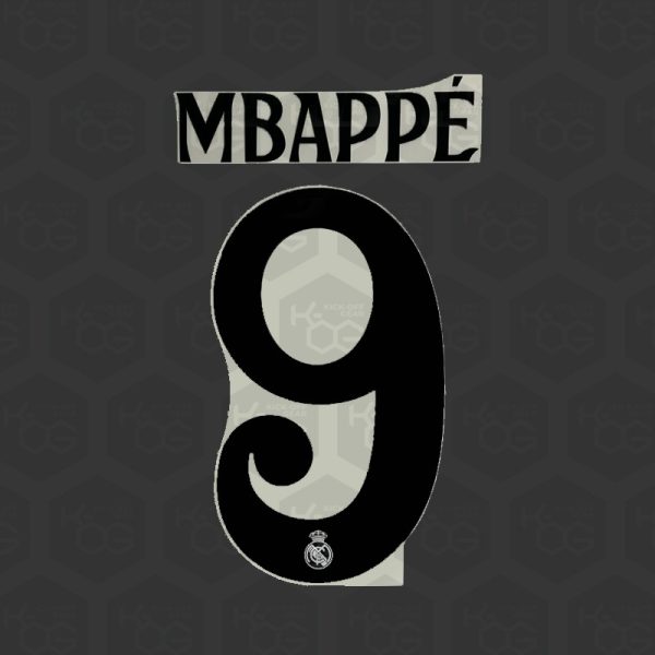 MBAPPÉ 9 - Official Real Madrid 2024/2025 Home Cup Printing