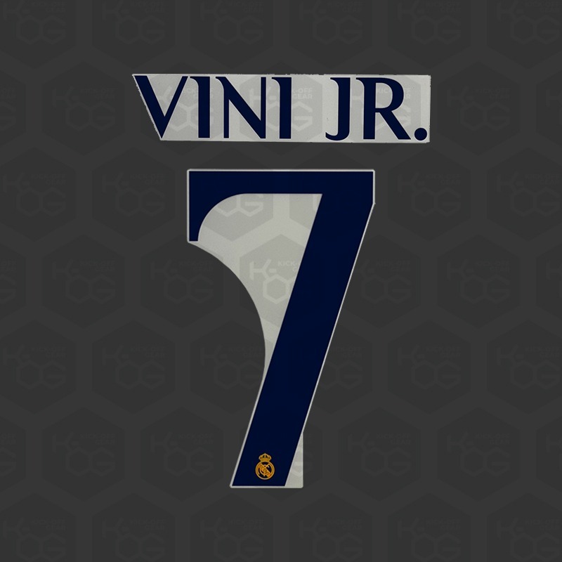 VINI JR. 7 - Official Real Madrid 2023/2024 Home Cup Printing