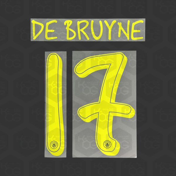 DE BRUYNE 17 - Official Manchester City 2024/2025 Away Cup Name and Numbering DE BRUYNE 17 - Official Manchester City 2024/2025 Away Cup Printing