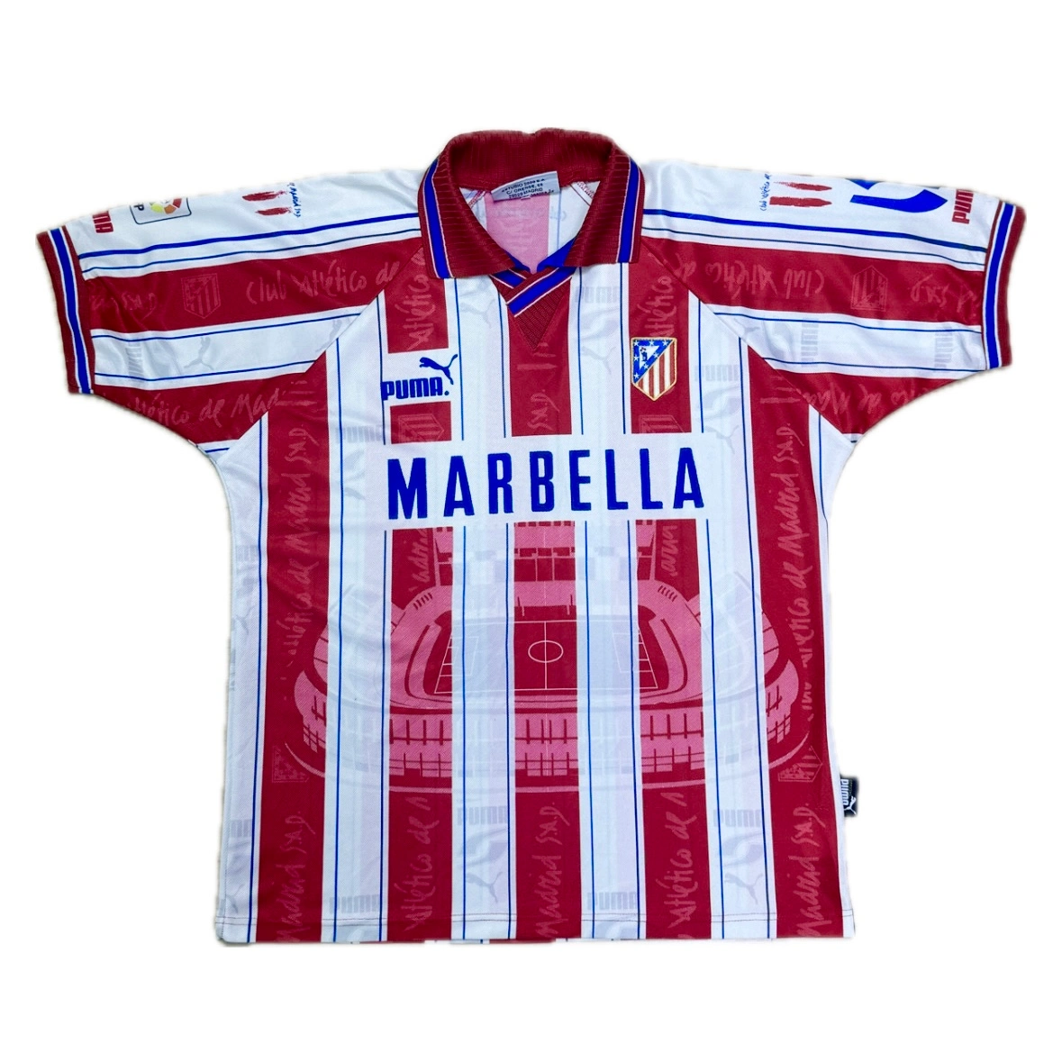 Atletico Madrid 1996/1997 Home Shirt - (Size M)