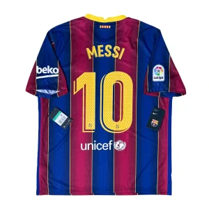 Kitroom FC Barcelona 2020/2021 Home Shirt with MESSI 10 - (Size XL)