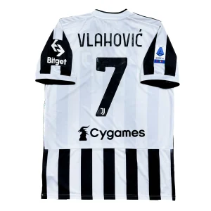 Kitroom Juventus 2021/2022 Home Shirt with VLAHOVIC 7 - (Size L)