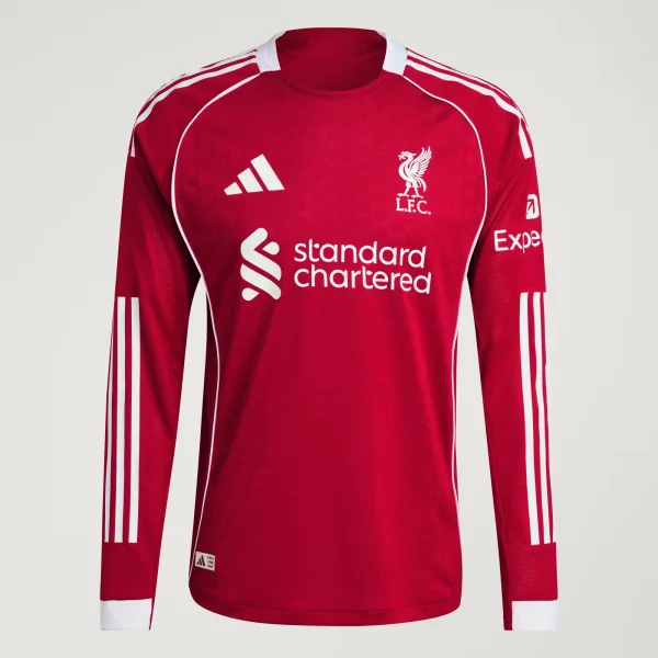 Liverpool FC 2025/2026 Long Sleeve Home Authentic Shirt Liverpool FC 2025/2026 Long Sleeve Home Authentic Shirt