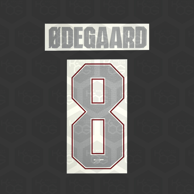 ARSENAL 25/26 PRINT ODEGAARD 8 - Official Arsenal 2025/2026 Away Cup Printing
