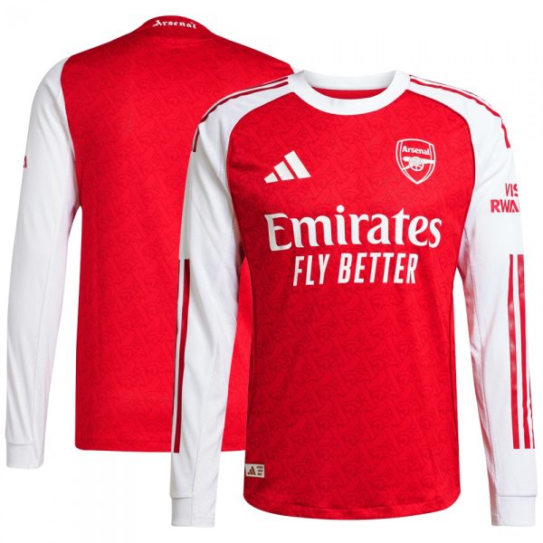 Arsenal 2025/2026 Long Sleeve Home Authentic Shirt