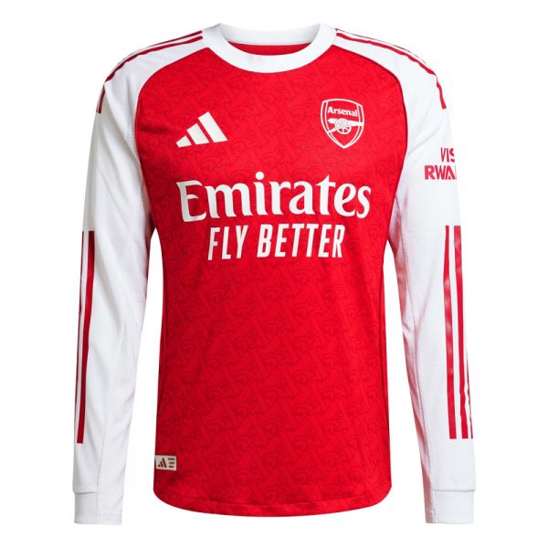 Arsenal 2025/2026 Long Sleeve Home Authentic Shirt