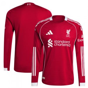 LIVERPOOL Liverpool FC 2025/2026 Long Sleeve Home Authentic Shirt
