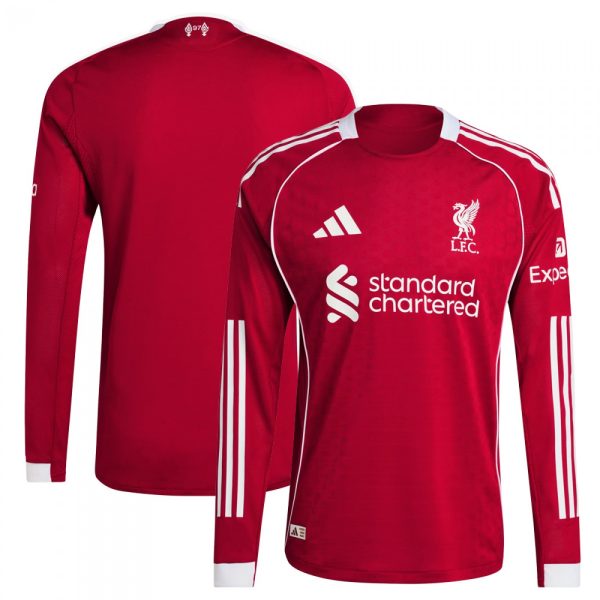 Liverpool FC 2025/2026 Long Sleeve Home Authentic Shirt Liverpool FC 2025/2026 Long Sleeve Home Authentic Shirt