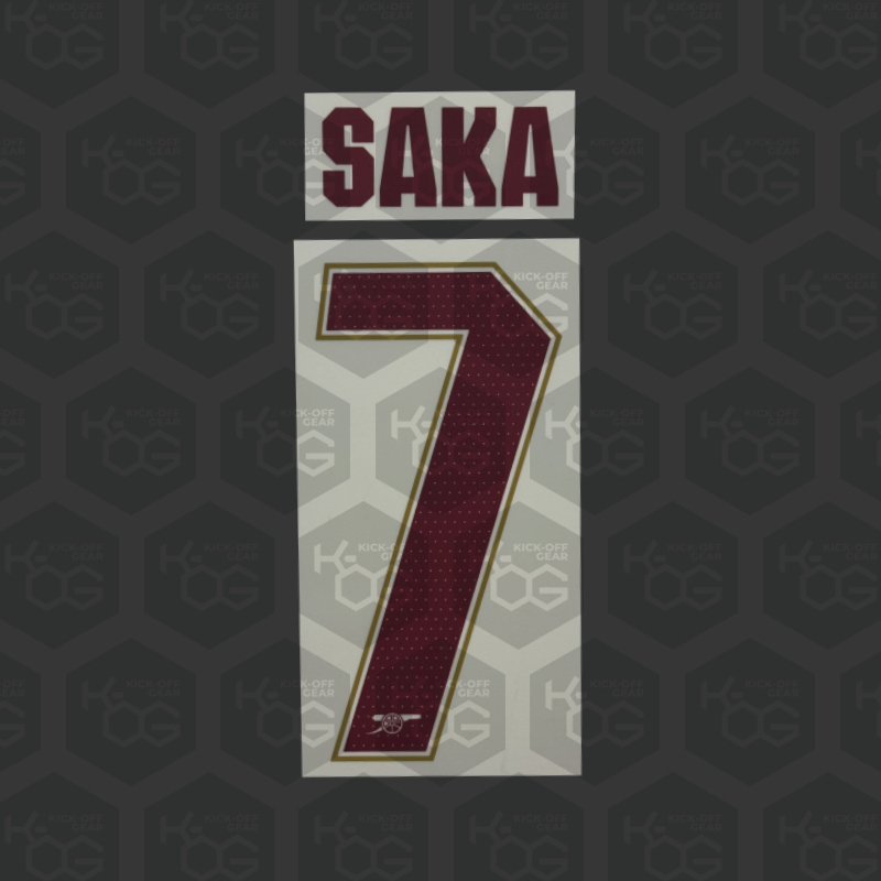ARSENAL 25/26 PRINT SAKA 7 - Official Arsenal 2025/2026 Third Cup Printing