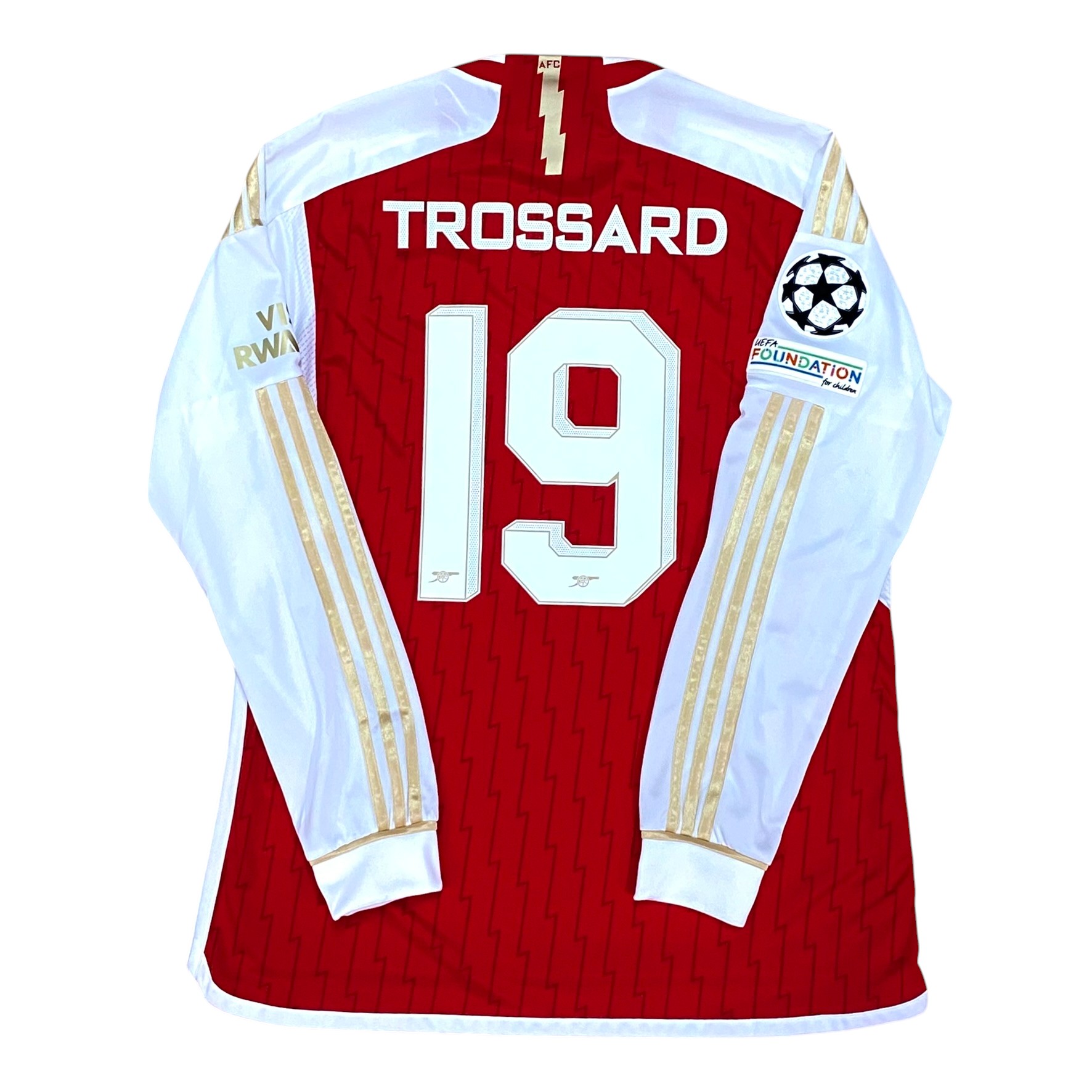 Arsenal 2023/2024 Home Long Sleeve Shirt with TROSSARD 19 - (Size 2XL)