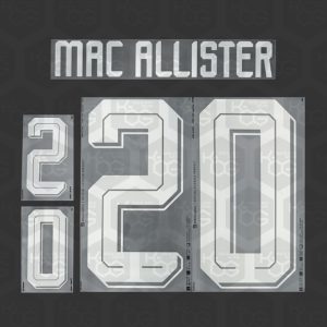 MAC ALLISTER 20 - Official Argentina 2026 Away Printing