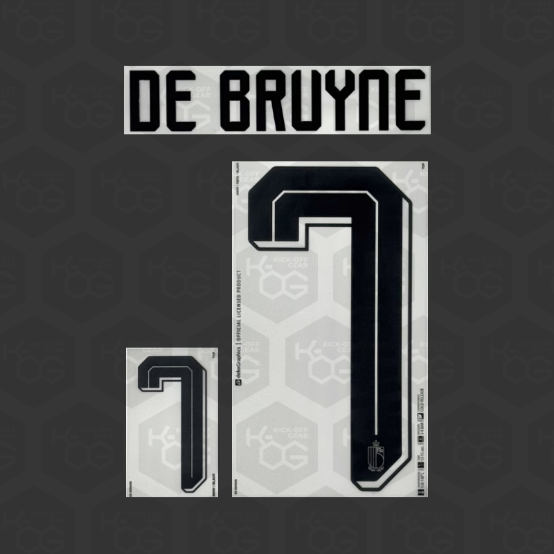 DE BRUYNE 7 - Official Belgium 2026 Away Printing