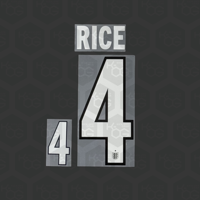 RICE 4 - Official England 2026 Away Printing