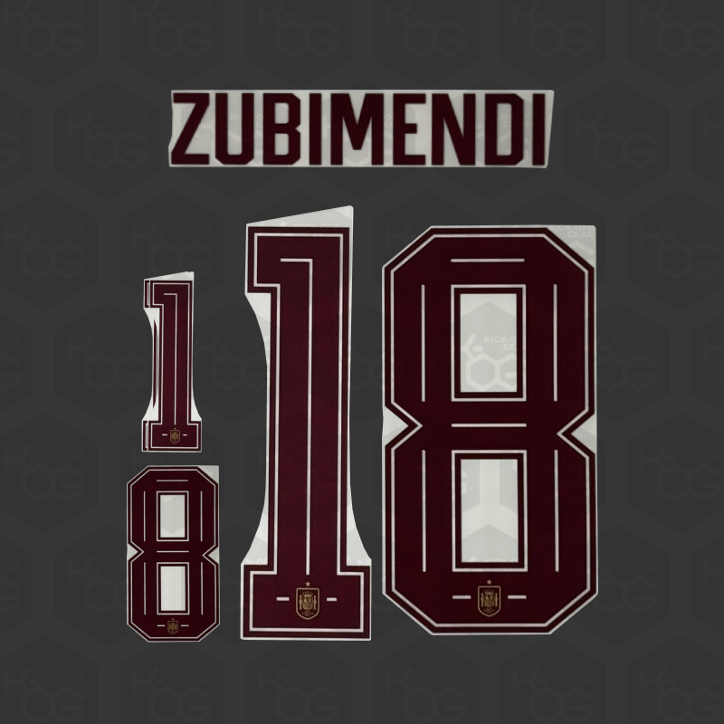 ZUBIMENDI 18 - Official Spain 2026 Away Printing