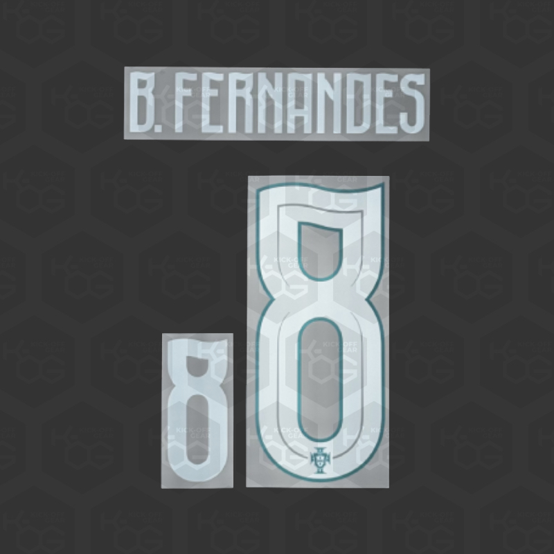 B.FERNANDES 8 - Official Portugal 2026 Home Printing