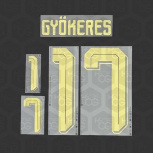 GYOKERES 17 - Official Sweden World Cup 2026 Away Printing GYOKERES 17 - Official Sweden 2026 Away Printing